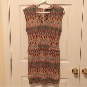 Arc&Co Patterned Sheath Dress, Size S